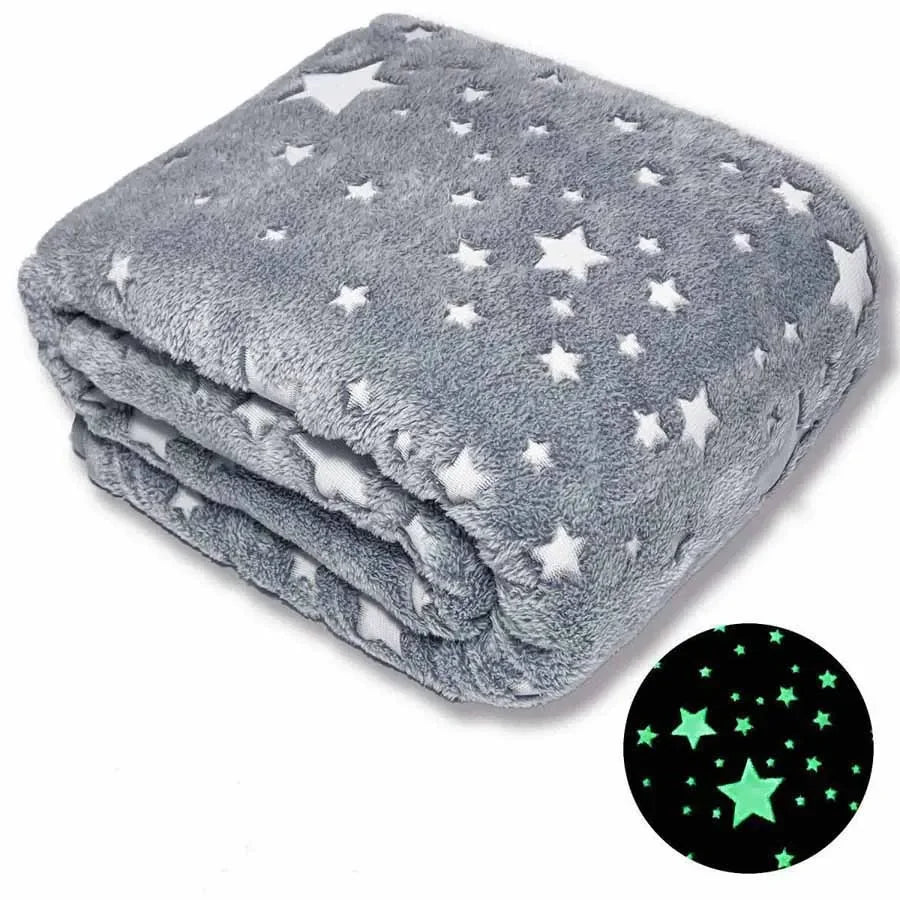 Cozy Glow: Soft Glow-in-the-Dark Blanket for Ultimate Comfort