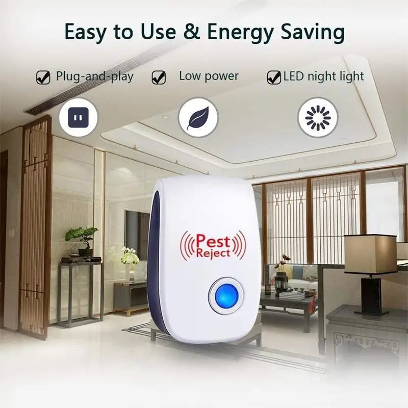 Ultrasonic Pest Repeller - Pet-Friendly, Chemical-Free Solution - Pest Reject