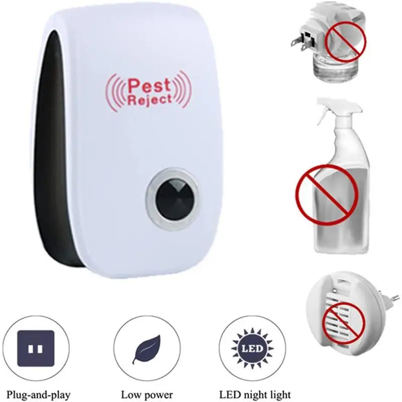 Ultrasonic Pest Repeller - Pet-Friendly, Chemical-Free Solution - Pest Reject