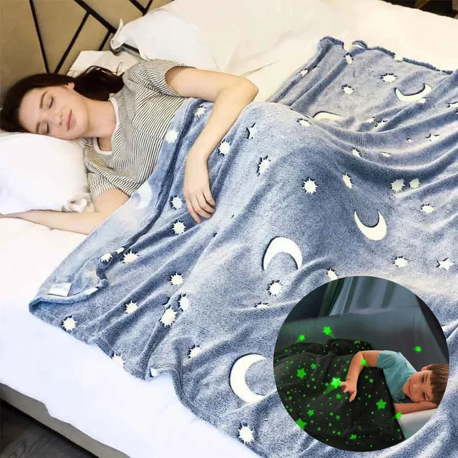 Cozy Glow: Soft Glow-in-the-Dark Blanket for Ultimate Comfort