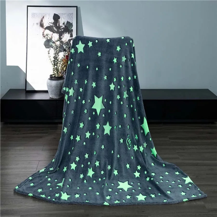 Cozy Glow: Soft Glow-in-the-Dark Blanket for Ultimate Comfort
