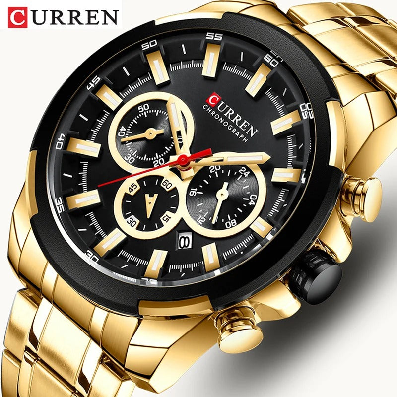 CURREN Men’s Watches – Premium Military-Inspired Sports Chronograph