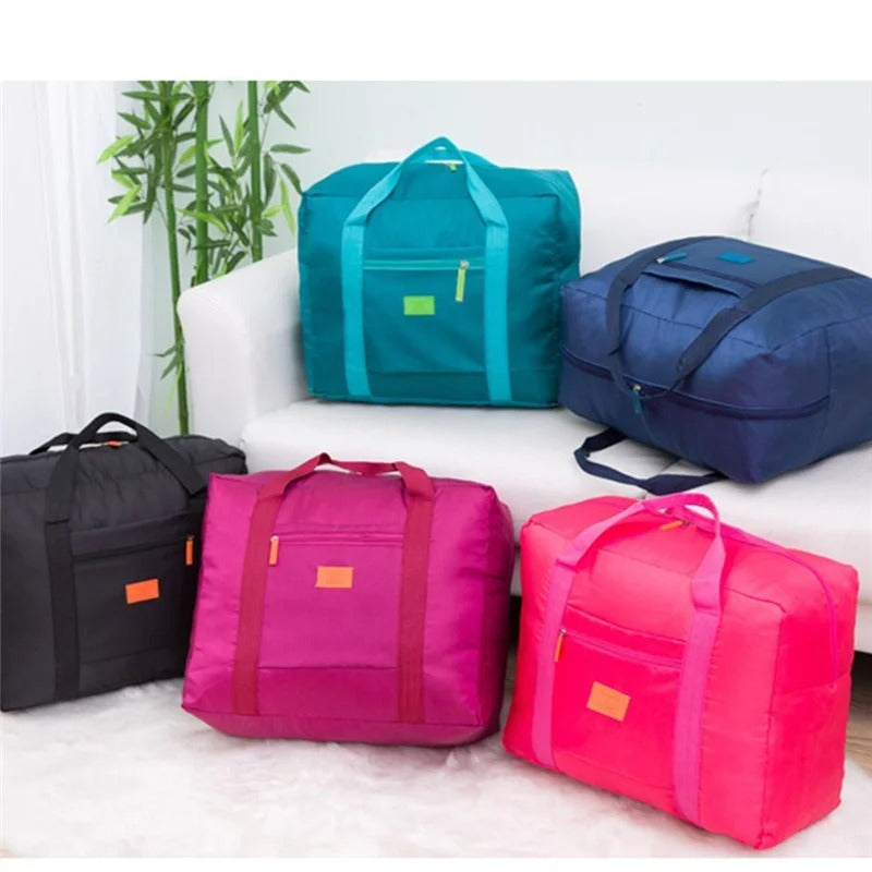 Folded travel bag