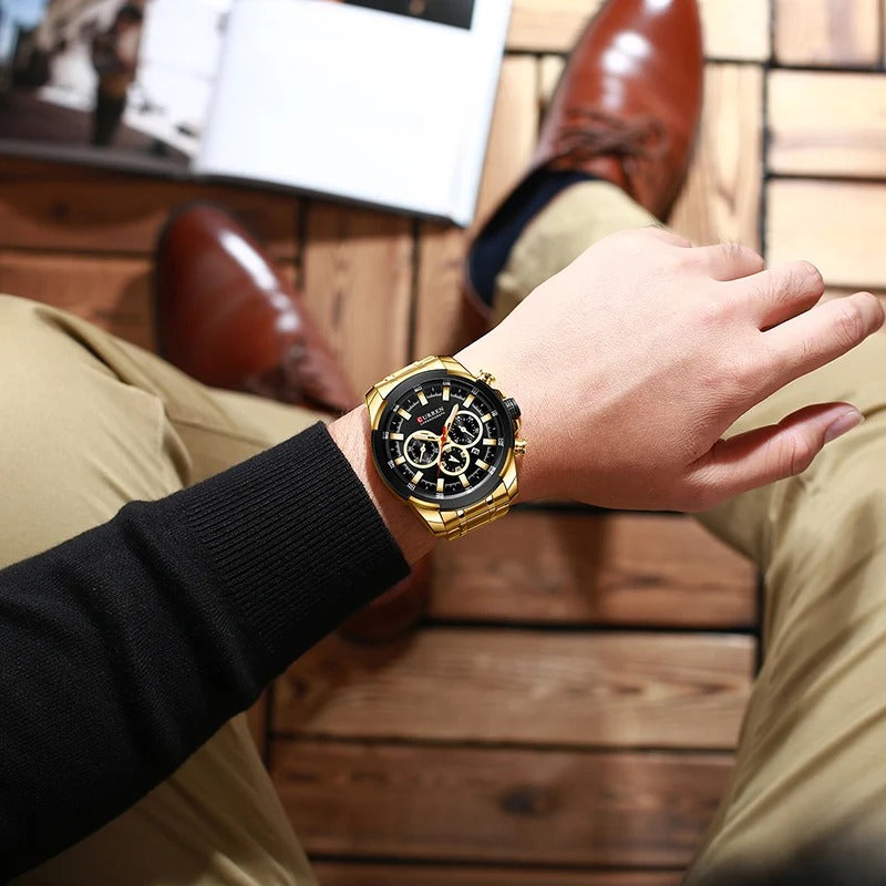 CURREN Men’s Watches – Premium Military-Inspired Sports Chronograph