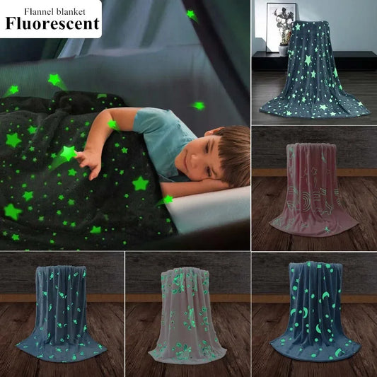 Cozy Glow: Soft Glow-in-the-Dark Blanket for Ultimate Comfort