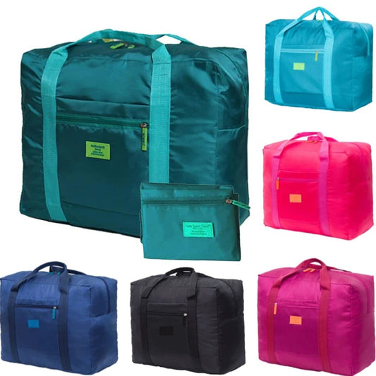 Folded travel bag