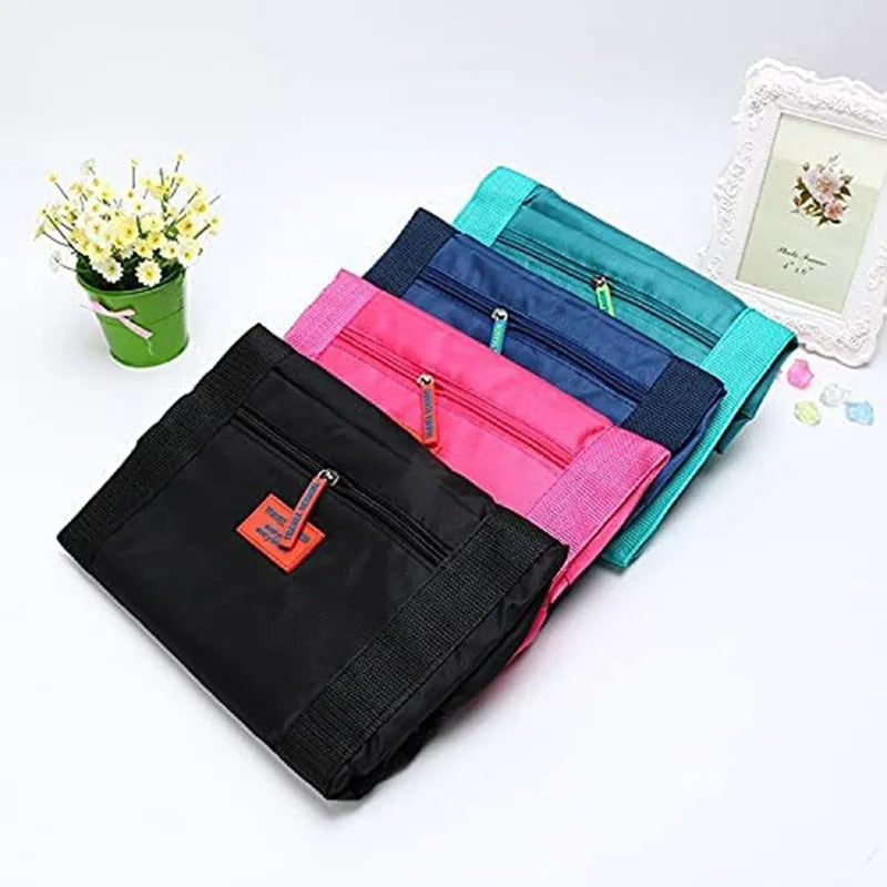 Folded travel bag