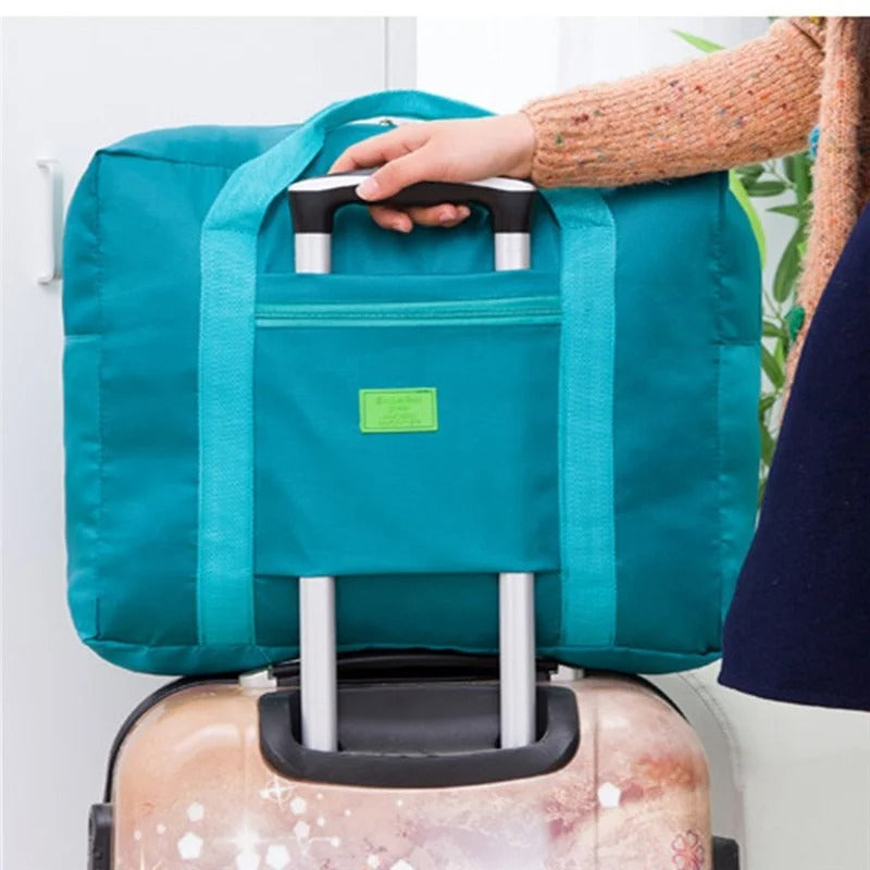 Folded travel bag